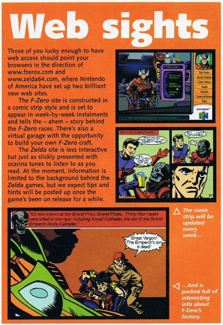 F-Zero X NOA Website Content | F-Zero Facts Wiki | Fandom