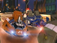 Chain attacks Falcon.png (811 KB) Chain ejects himself from the Wild Boar to kick the Blue Falcon.