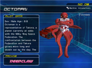 Octoman's Pilot Profile in F-Zero GX.