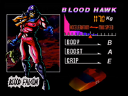 Blood Falcon's Stat Screen in F-Zero X.