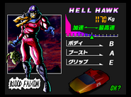Blood Falcon's Stat Screen in F-Zero X Japanese Version.