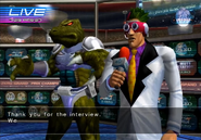 Bio Rex having his interview by Mr. Zero.