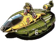 Artwork of Pico sitting on the Wild Goose.
