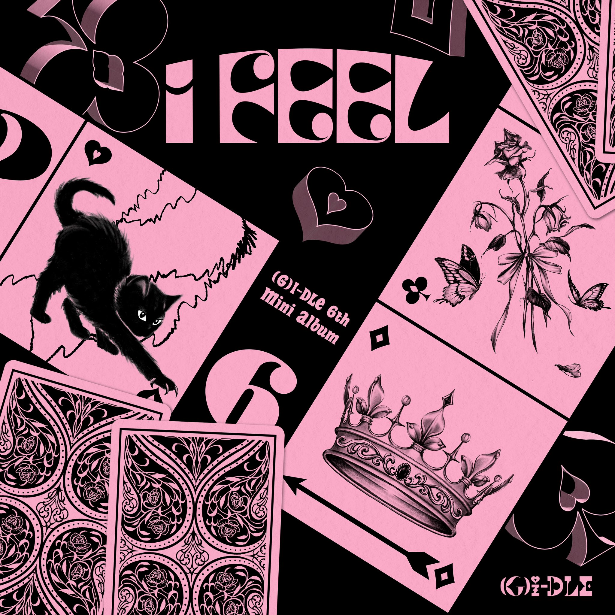 https://static.wikia.nocookie.net/g-idle/images/1/19/%28G%29I-DLE_I_feel_Album_Cover.jpg/revision/latest?cb=20230515203249