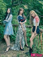 "10+ Star" 2018, July Issue (Shuhua, Miyeon, Soyeon)