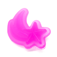 Neon pink star charm