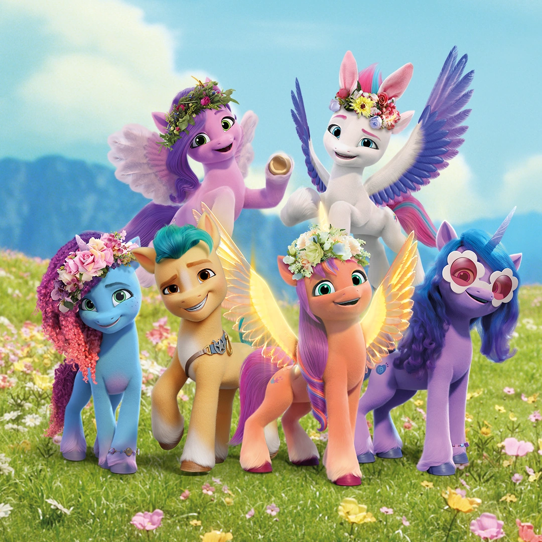  My Little Pony Toys Meet The Mane 6 Ponies Collection (  Exclusive) Doll Playset