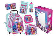 12-in-1 Back-to-School Set. (Including trolley backpack, lunch bag, lunch box, pencil case, water bottle, and 7-in-1 stationery set)