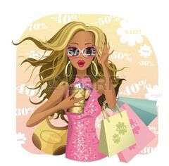 Fashion vector girl for your sale design