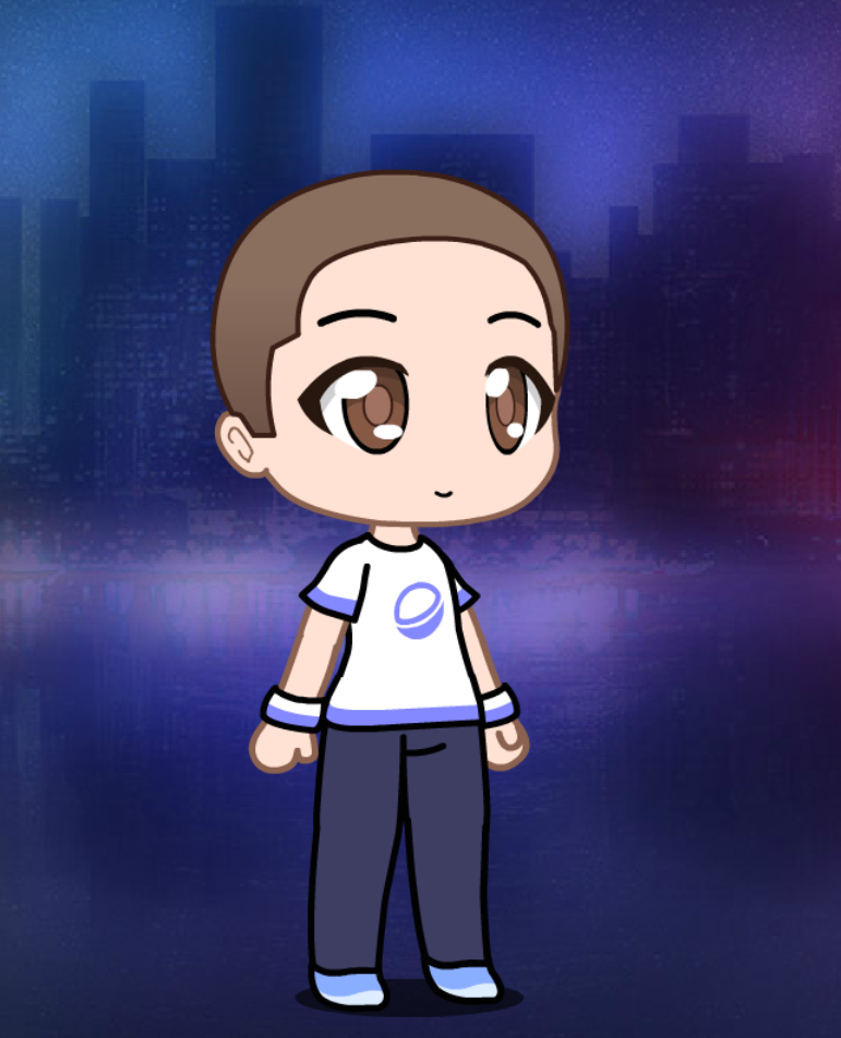 Gacha club default boy but its icon based (minus) by zabbynho on