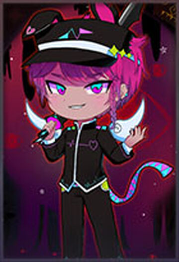 Girl Neón Gacha Life*  Neon, Neon cat, Cat girl