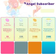 Angel Subscription page