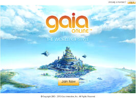 Gaiaonline homepage 2010 nov