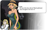 Lia: Do you like this dress? My boyfriend Gino bought it for me <3
