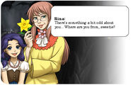 Rina: There's something a bit odd about you... Where are you from, sweetie?