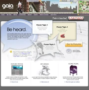 Gaia Online homepage 2008 Was a part of new rotating homepage feature.