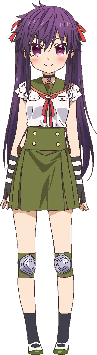 Custom Cursor - Kurumi Ebisuzawa is a girl with dark purple hair,  magenta-violet eyes, who was a student at Megurigaoka Private High School  of class 3-B. Anime cursor School-Live! with Kurumi Ebisuzawa