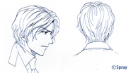 Gakuen Heaven 2 Sakaki Back View Sketch