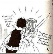 Tsubasa and Misaki at the Last Dance.