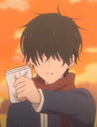 Chuukichi in the anime.png (521 KB) Chuukichi handing Tomoya a tissue (Episode 3)