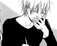 Usaida in the manga.png (202 KB) Young Usaida sitting with Yukari (Chapter 40)