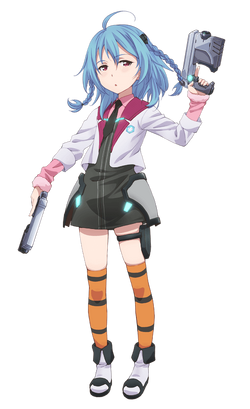 AmiAmi [Character & Hobby Shop]  Gakusen Toshi Asterisk - A5 Weatherproof  Sticker: Saya(Released)