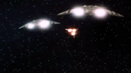 Raiders seen from the rear, pursuing a Viper.