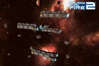 A Terran freighter fleet.