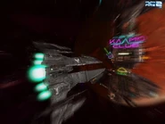 Specter boosting towards Kaamo Station