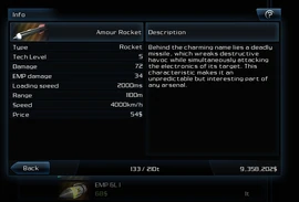 Amour Rocket Info Page