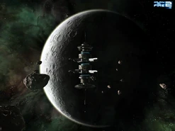 Nyrand station with its planet.