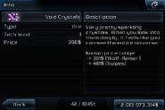 Void Crystals info page on GOF2 iOS Version