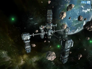 Gesehn Station surrounded by green plasma