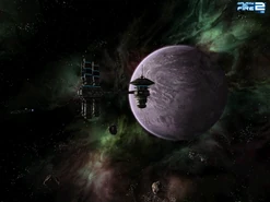 Gome C station with its planet