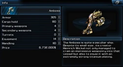 Ship amboss info page