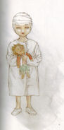 Young Lilia, after the surgery to install the virus program. She is holding her old doll.