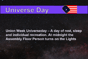 Union Week Universeda