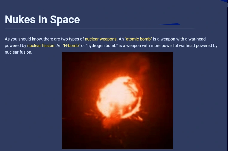 Nuclear Explosion In Space