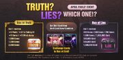 Truth or Lies event