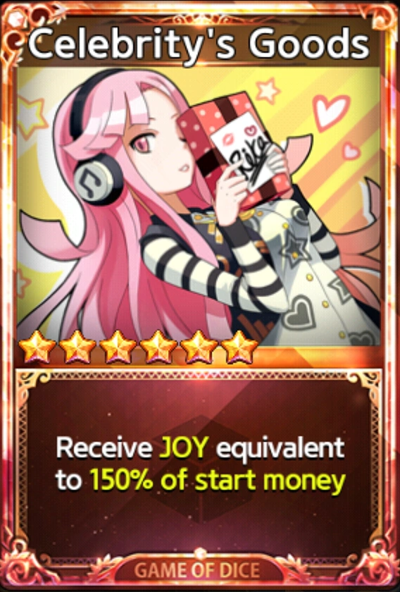 Celebrity's Goods Game of Dice Wikia Fandom