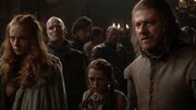 Sansa Arya Eddard incident (1x02)