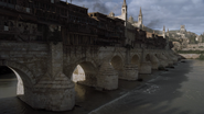 Vue du long pont de Volantis