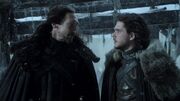 Benjen parle avec Jon