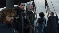 Tyrion Jon et Davos arrivent à Port-Réal