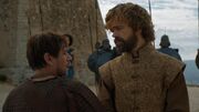 Tyrion parle à Yezzan après la défaite des esclavagistes