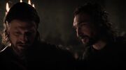 Benjen discute avec Eddard