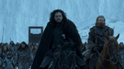 Jon et Tormund retournant Au delà du Mur