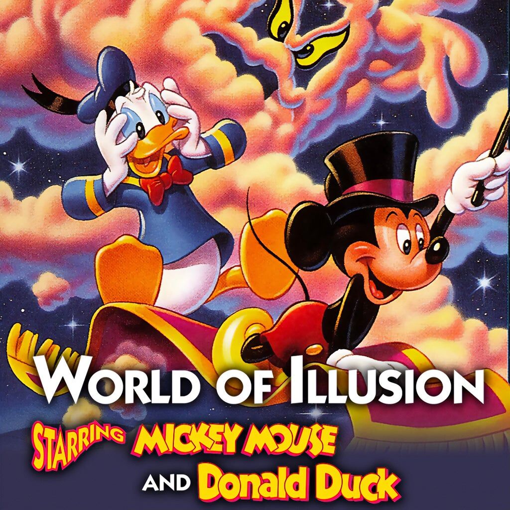 mickey magazine（ヒューイ・デューイ・ルーイ） World of Illusion Starring Mickey Mouse and Donald Duck