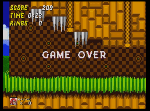 Sonic the Hedgehog, Game Over Dex Wiki