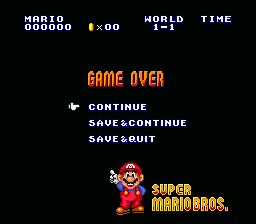 Super Mario Bros. 3, Game Over Dex Wiki